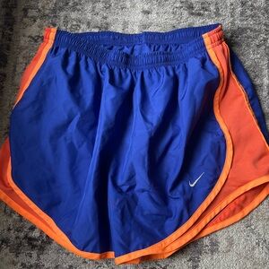 Nike Women's Athletic Shorts in Blue and Orange